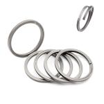 5PCS Heavy Duty Titanium Key Rings for Keychains