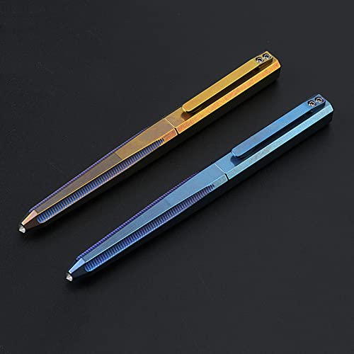 WANERSEN 3D Titanium Tactical Pen - Gold, 5