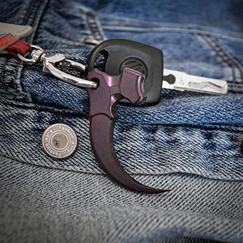 WANERSEN Titanium Eagle Claw Key Chain Tool Survival