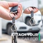 TISUR Titanium Quick Release Retractable Keychain Clip