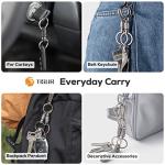 TISUR Titanium Quick Release Retractable Keychain Clip