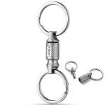 TISUR Titanium Quick Release Retractable Keychain Clip