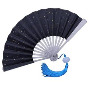 WANERSEN Mini Titanium Folding Fan - Black