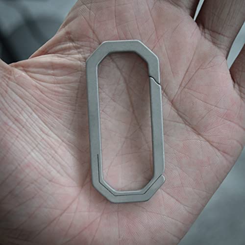 Large WANERSEN EDC Titanium Carabiner Keychain Outdoor Tool