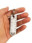 Portable Titanium Ruler Keychain EDC Measuring Tool