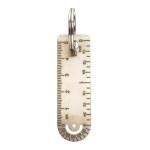 Portable Titanium Ruler Keychain EDC Measuring Tool