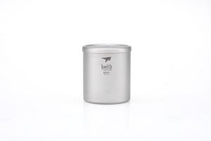 Keith Titanium Double-Wall Mug with Lid - 7.4 oz