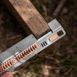 Rose Gold Titanium EDC Ruler Multitool - Imperial