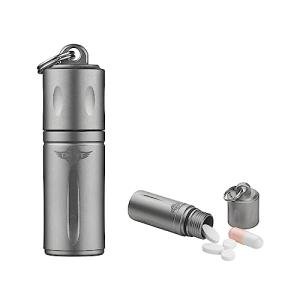 OKNIFE Otacle H1 Mini Titanium Keychain Pill Holder
