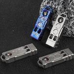 WANERSEN Titanium Survival Whistle with Compass