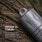 OKNIFE Otacle H1 Mini Titanium Keychain Pill Holder