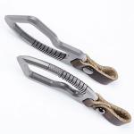 Titanium Alloy Leather Keychain Carabiner Tool