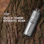 OKNIFE Otacle H1 Mini Titanium Keychain Pill Holder