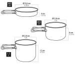 Keith Titanium 3-Piece Cook Set - 2400ml