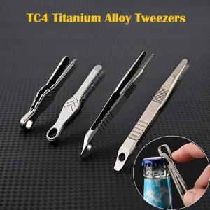 TC4 Titanium Tweezers: EDC Tool and Bottle Opener