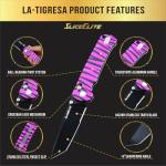 SliceElite La Tigresa Pink Tiger Stripe EDC Knife