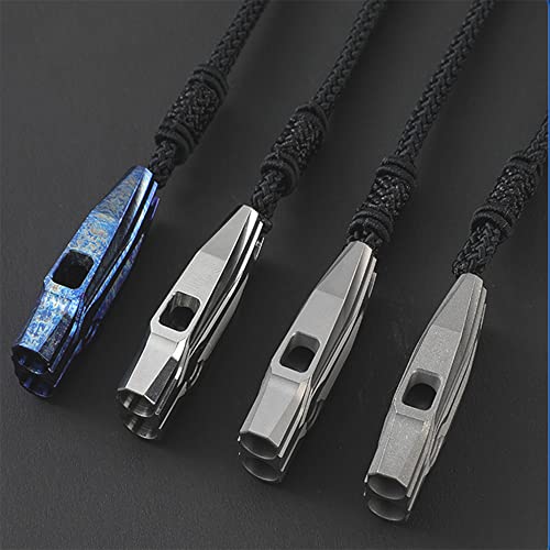 WANERSEN Titanium Emergency Survival Whistle with Necklace, 120dB