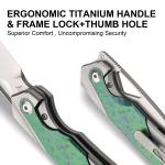 Kizer Topsail Titanium Pocket Knife with M390 Blade