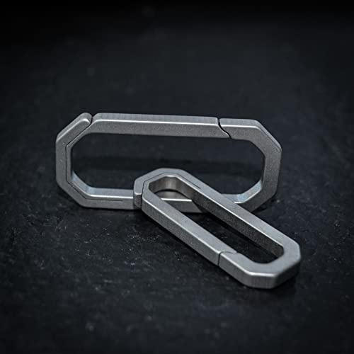 Large WANERSEN EDC Titanium Carabiner Keychain Outdoor Tool