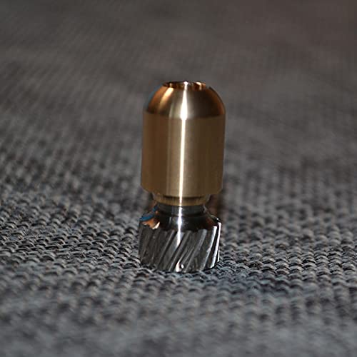 WANERSEN Paracord Bead EDC Necklace - Brass/Titanium