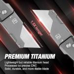 FLISSA Lightweight Titanium Folding Utility Knife