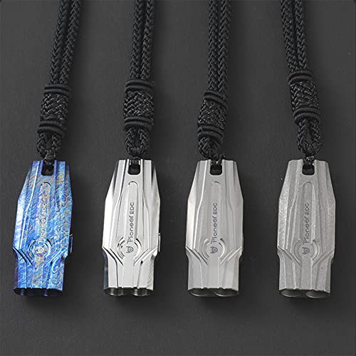 WANERSEN Titanium Emergency Survival Whistle with Necklace, 120dB