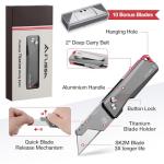 FLISSA Lightweight Titanium Folding Utility Knife