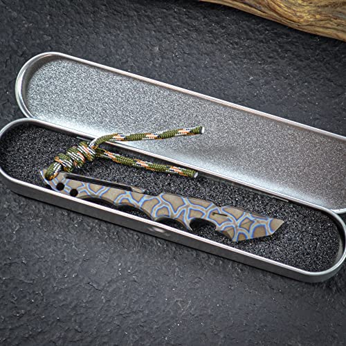 Blue Titanium Pry Bar Crowbar EDC Multi-Tool