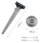 Titaner Titanium 3-Layer Razor Handle with Stand