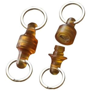 WANERSEN 2pcs Stylish Quick Release Keychain Set