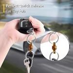 WANERSEN 2pcs Stylish Quick Release Keychain Set