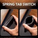 WANERSEN Slim Titanium EDC Coin Pouch with Snap Closure