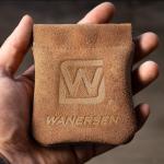 WANERSEN Slim Titanium EDC Coin Pouch with Snap Closure