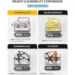 Lightweight Titanium Bike Water Bottle Cages - 2-Pack