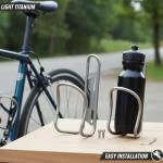 Lightweight Titanium Bike Water Bottle Cages - 2-Pack