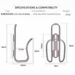 Lightweight Titanium Bike Water Bottle Cages - 2-Pack