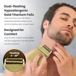 Titanium Electric Razor for Men with Accessories
