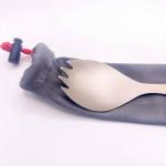 FlipFuel Titanium Spork with Built-In Bottle Opener