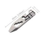 Titanium Pry Bar Multitool Keychain – Gray