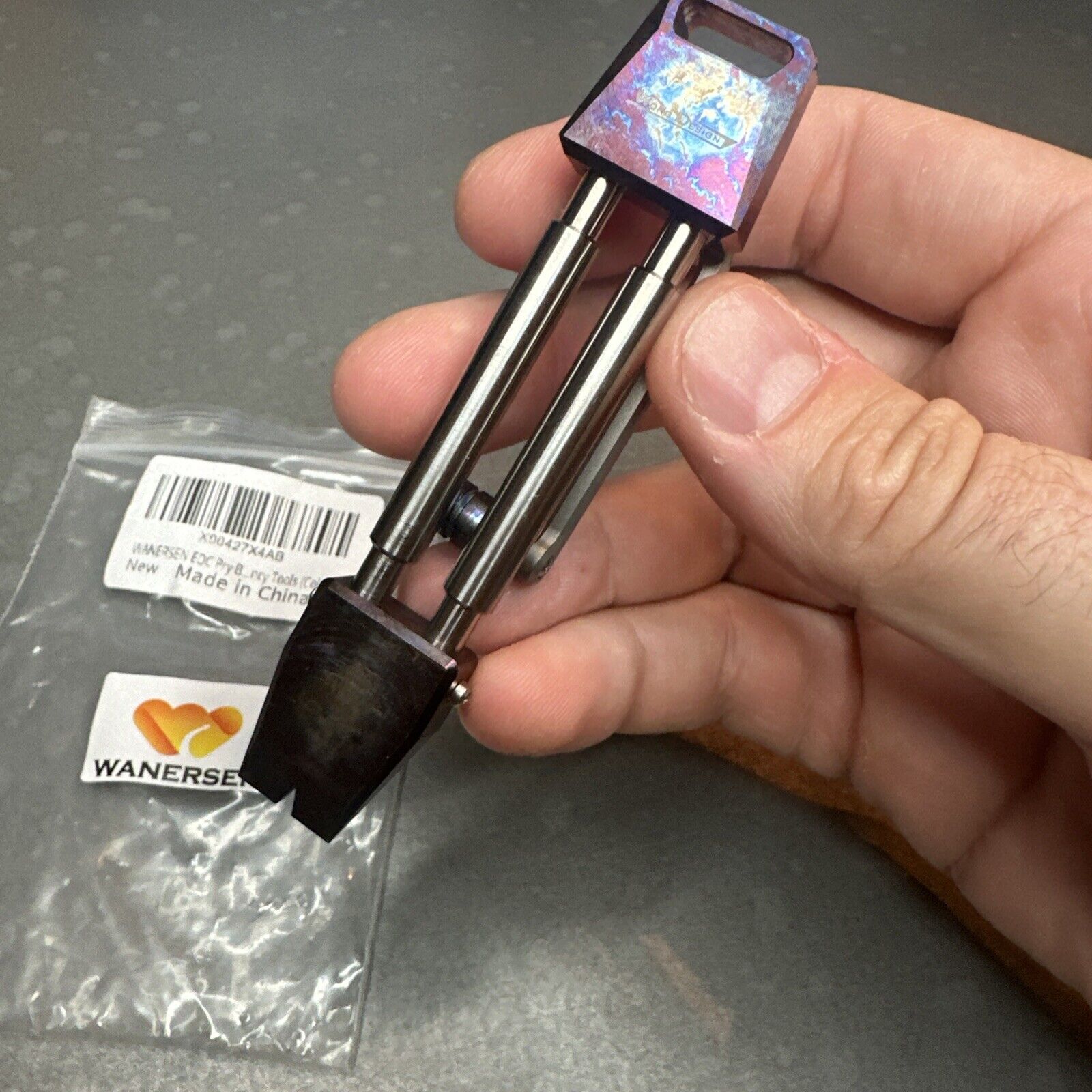 WANERSEN Titanium EDC Pry Bar Emergency Tool