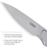 CRKT HangTi Titanium Fixed Blade EDC Knife