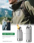 IUMIUN Titanium Waterproof Refillable Lighter with Keychain