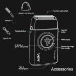 VGR 378 Titanium Electric Shaver for Men