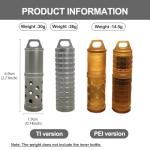 Titanium EDC Perfume Bottle Atomizer Necklace