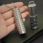 Titanium EDC Perfume Bottle Atomizer Necklace