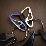 Titaner Large Titanium Wings Carabiner Keychain Clip