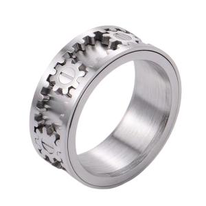 Titanium Steampunk Gear Fidget Spinner Ring