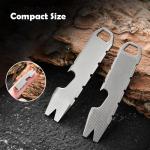 Titanium Mini EDC Pry Bar Bottle Opener Keychain