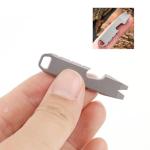 Titanium Mini EDC Pry Bar Bottle Opener Keychain