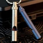 TITANER Titanium EDC Survival Whistle - Yellow & Blue